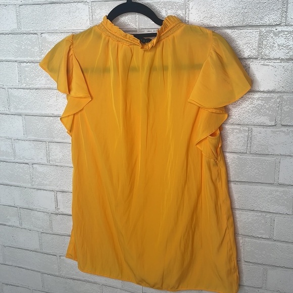 NWT 1.STATE Flutter Sleeve Split Neck Top - Picture 7 of 8